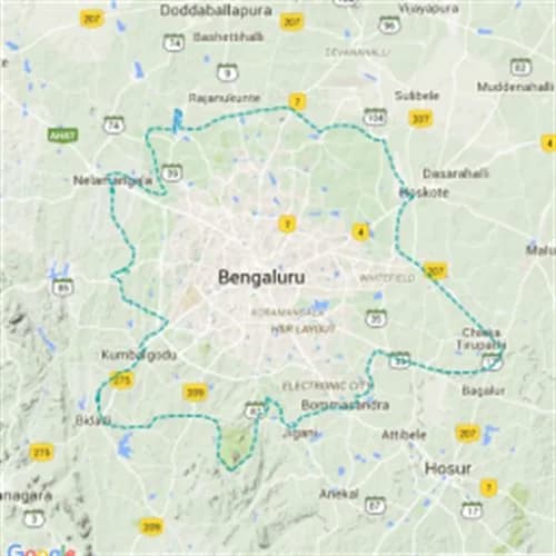 Karnataka Young Minds Location Map
